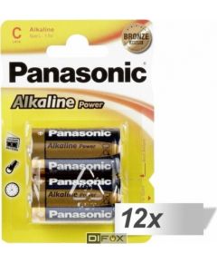 12x2 Panasonic Alkaline Power Baby C LR 14