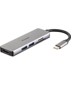 D-LINK USB-C 5-port USB 3.0 hub HDMI
