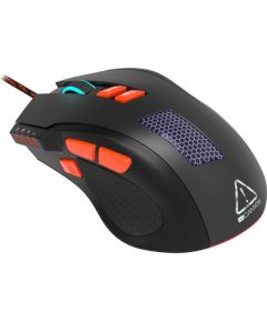 Canyon Wired Gaming Mouse with 8 programmable buttons, sunplus optical 6651 sensor, 4 levels of DPI default and can be up to 6400, 10 million times key life, 1.65m Braided USB cable