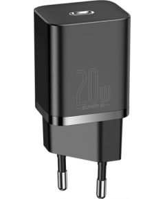 Baseus CCSUP-B01 tīkla lādētājs USB-C / 20W / 3A melns