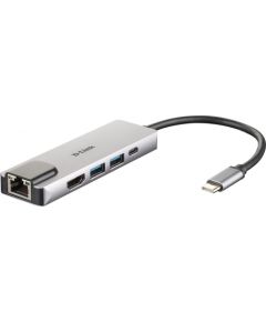 D-LINK USB-C 5-port USB 3.0 hub HDMI