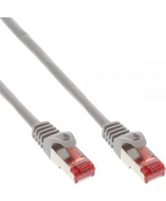 InLine Patchcord sieciowy S/FTP, PiMF, Cat.6, 250MHz, copper, halogen free, szary, 10m (76900)
