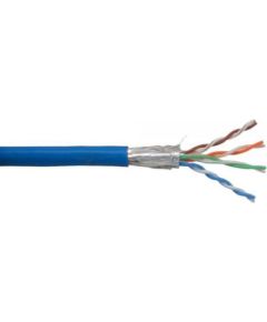 InLine Patch kabel SF/UTP Cat.5e AWG26 CCA PVC niebieski 100m (72099B)