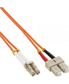 InLine Patchcord światłowodowy LC/SC, 50/125µm, OM2 5m (88645)