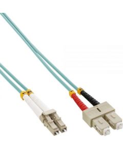 InLine Patchcord światłowodowy LC/SC, 50/125µm, OM3 0.5m (88644O)