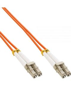 InLine Patchcord światłowodowy LC/LC, 62.5/125µm, OM1, 0.5m (88634)