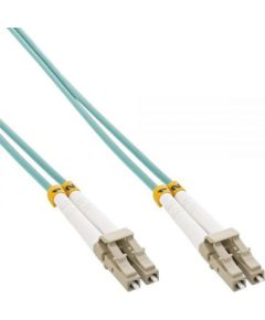 InLine Patchcord światłowodowy LC/LC, 50/125µm, OM3 15m (88545O)