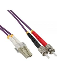 InLine Patchcord światłowodowy LC/ST 50/125µm OM4 0.5m (88504P)