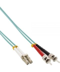 InLine Patchcord światłowodowy LC/ST, 50/125µm OM3 0.5m (88504O)