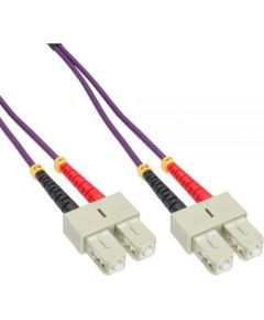 InLine Patchcord światłowodowy SC/SC, 50/125µm, OM4 0.5m (83555P)