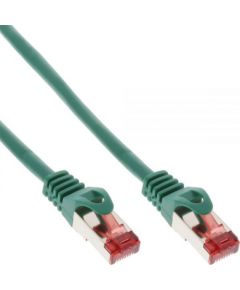 InLine Patchcord S/FTP, PiMF, Cat.6, 250MHz, halogen free, zielony 10m (76900G)