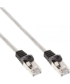 InLine Patchcord SF/UTP Cat.5e, przeźroczysty 25m (72525T)