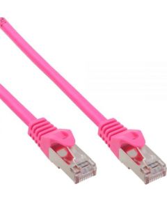 InLine Patchcord SF/UTP, Cat.5e, różowy 20m (72520M)