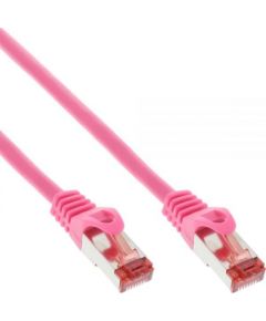 InLine Patchcord S/FTP, PiMF, Cat.6, PVC, różowy 20m (76420M)