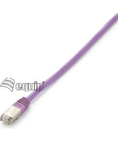 Equip Patchcord Cat6a, S/FTP, 5m, różowy (605654)