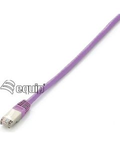 Equip Patchcord Cat6a, S/FTP, 15m, fioletowy (605658)