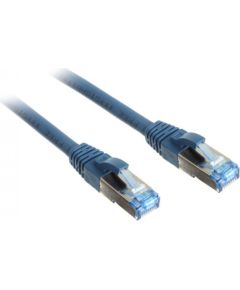 InLine Patch kabel sieciowy Cat.6A, S/FTP (PiMf), 500MHz, niebieski, 0,5m (76850B)