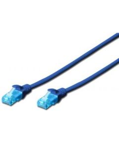 Digitus Patch cord U/UTP kat.5e PVC 3m niebieski (DK-1512-030/B)