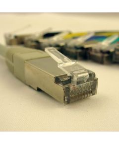 NetRack patchcord RJ45, osłonka zalewana, kat. 5e FTP, 15m szary BZPAT15F5E