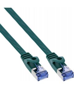InLine Flat Patch kabel, U/FTP, Cat.6A, zielony, 7m