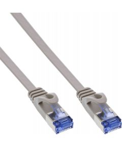 InLine Flat Patch kabel, U/FTP, Cat.6A, szary, 5m