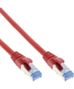 InLine Patch Cable - S / FTP (PiMf) - Cat.6A - 500MHz - Halogen Free - Copper - Red - 20m (76820R)