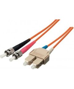 Equip Patchcord światłowodowy ST - SC Singlemode Duplex OS2, 5m,żółty (252335)