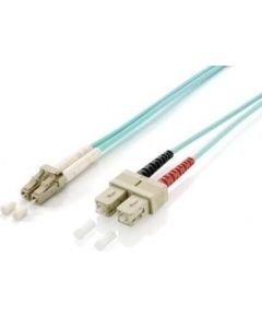 Equip Patchcord światłowodowy LC - SC Multimode Duplex OM3, 20m (255318)