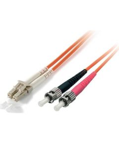 Equip Patchcord światłowodowy LC - ST Singlemode Duplex OS2, 3m, żółty (254233)