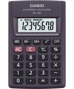 Kabatas kalkulators CASIO HL-4A, 56 x 87 x 9 mm