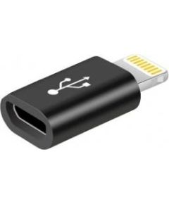 (Ir veikalā) Fusion (MD820ZM/A) Universāls Adapteris Micro USB uz Lightning Melns