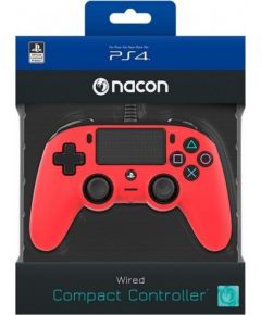 Nacon Compact Controller Wired - Red (PS4, PC)