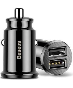 Baseus CCALL-ML01 Auto Lādētājs 2 x USB 3.1A Melns