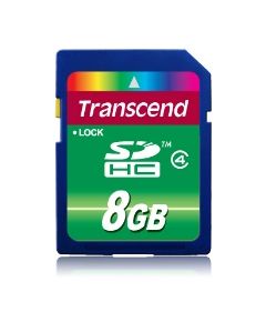 Transcend memory card SDHC 8GB Class 4