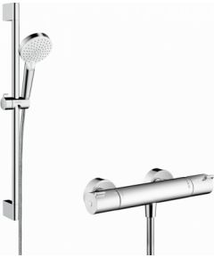 Hansgrohe dušas komplekts ar termostatu Ecostat 1001 CL Combi/Crometta Vario, 650 mm, hroms