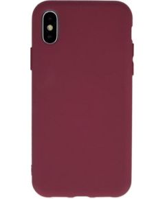 Mocco Liquid Silicone Back Case Aizmugurējais Silikona Apvalks Priekš Samsung Galaxy A42 5G Bordo