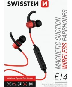 Swissten Active Wireless Bluetooth 4.2 austiņas / A2DP / AVRCP / HSP / HFP / Bezvadu Sporta Austiņas Sarkanas