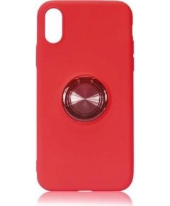 Fusion ring silikona aizsargapvalks ar magnetu Apple iPhone 12 / 12 Pro sarkans