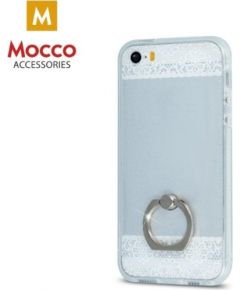Mocco Floral Ring Silikona Apvalks Priekš Huawei P9 Lite Zils - Balts
