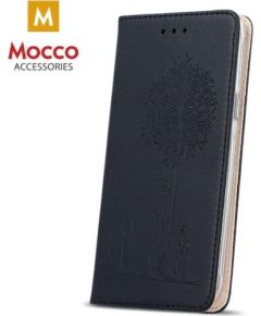 Mocco Stamp Love Magnet Book Case Grāmatveida Maks Apple iPhone 6 / 6S Melns