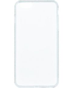 Beeyo Diamond Frame Aizmugurējais Silikona Apvalks priekš Samsung G920 Galaxy S6 Caurspīdīgs - Balts