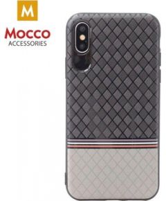 Mocco Trendy Grid And Stripes Силиконовый чехол для Apple iPhone X / XS Серый (Pattern 2)