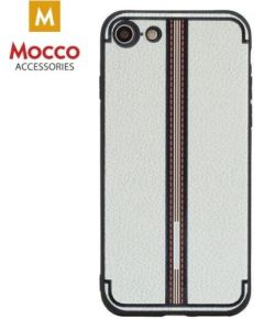 Mocco Trendy Grid And Stripes Silikona Apvalks Priekš Apple iPhone X / XS Balts (Pattern 3)