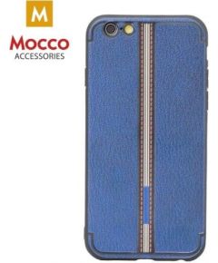 Mocco Trendy Grid And Stripes Silikona Apvalks Priekš Apple iPhone 7 Plus / 8 Plus Zils (Pattern 3)