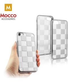 Mocco ElectroPlate Chess Силиконовый чехол для Samsung J330 Galaxy J3 (2017) Серебряный