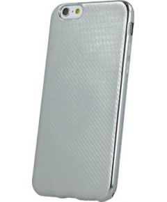 Mocco Carbon Premium Series Силиконовый чехол для Samsung G920 Galaxy S6 Серебрянный