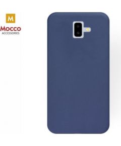 Mocco Soft Magnet Matēts Silikona Apvalks Ar Iebuvētu Magnētu Turētajam Priekš Samsung J610 Galaxy J6 Plus (2018) Zils