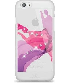White Diamonds Liquid Aizmugurējais Plastikāta Apvalks ar Swarovski Kristāliem Priekš Apple iPhone 6 / 6S Caursīdīgs - Rozā