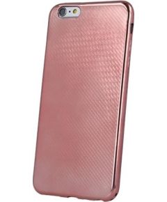 Mocco Carbon Premium Series Back Case Silikona Apvalks Priekš Samsung G955 Galaxy S8 Plus Rozā