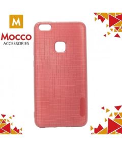 Mocco Cloth Back Case Silikona Apvalks Ar Tekstūru Priekš Samsung G955 Galaxy S8 Plus Sarkans